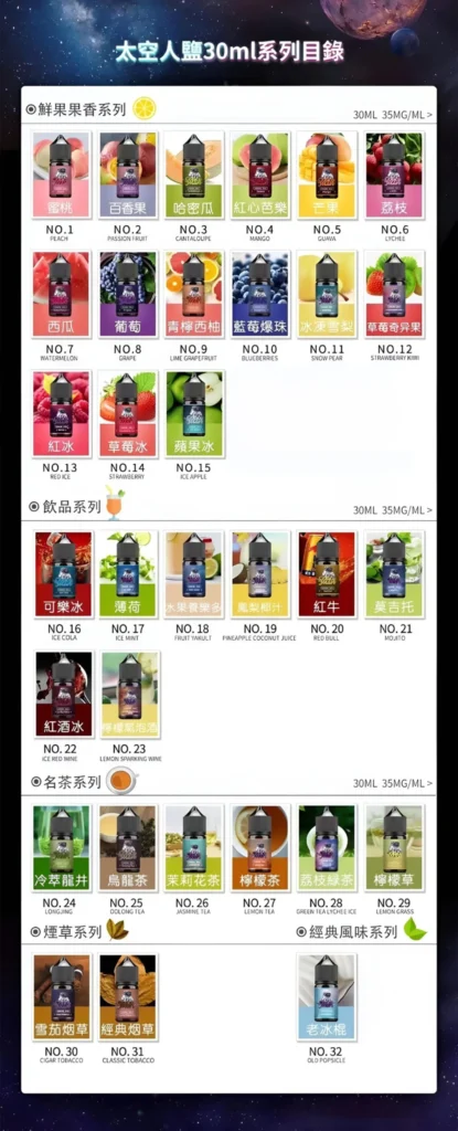 SPACEMAN 太空人煙油 